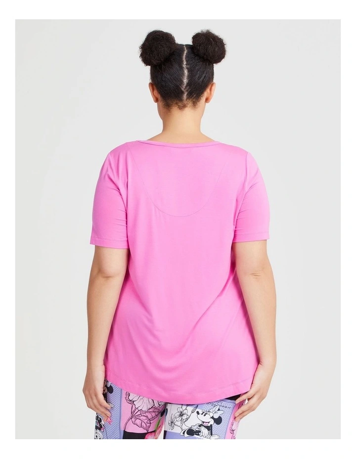 Minnie Endless Summer Pyjama Top in Rose Pink image 2