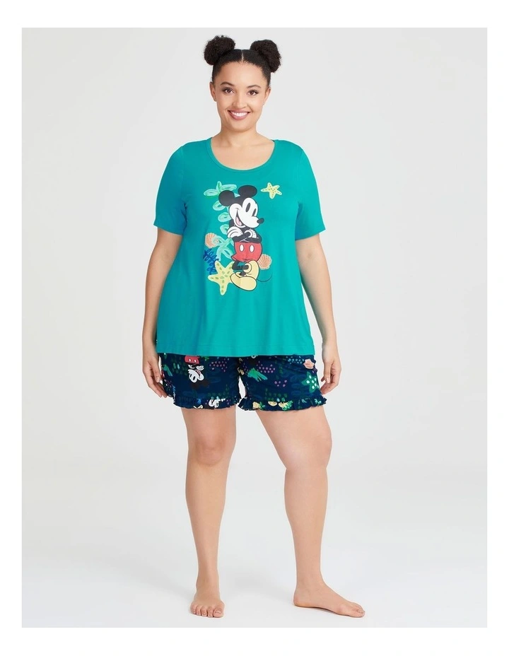 Mickey Seashore Pyjama Shorts in Print image 3