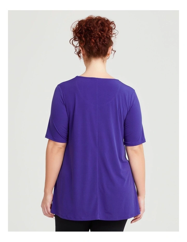 Strive Scoop Neck Top in Iris image 2