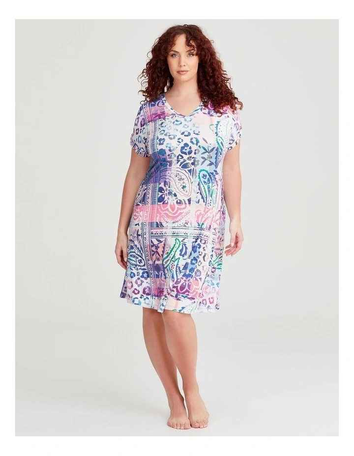 Bamboo Paisley Nightie in Print image 1