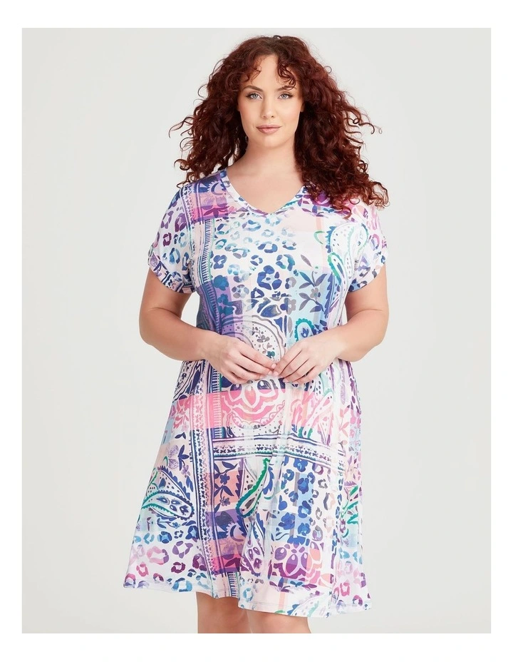 Bamboo Paisley Nightie in Print image 3