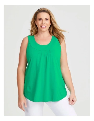 Australian Cotton Element Tank in Deep Mint