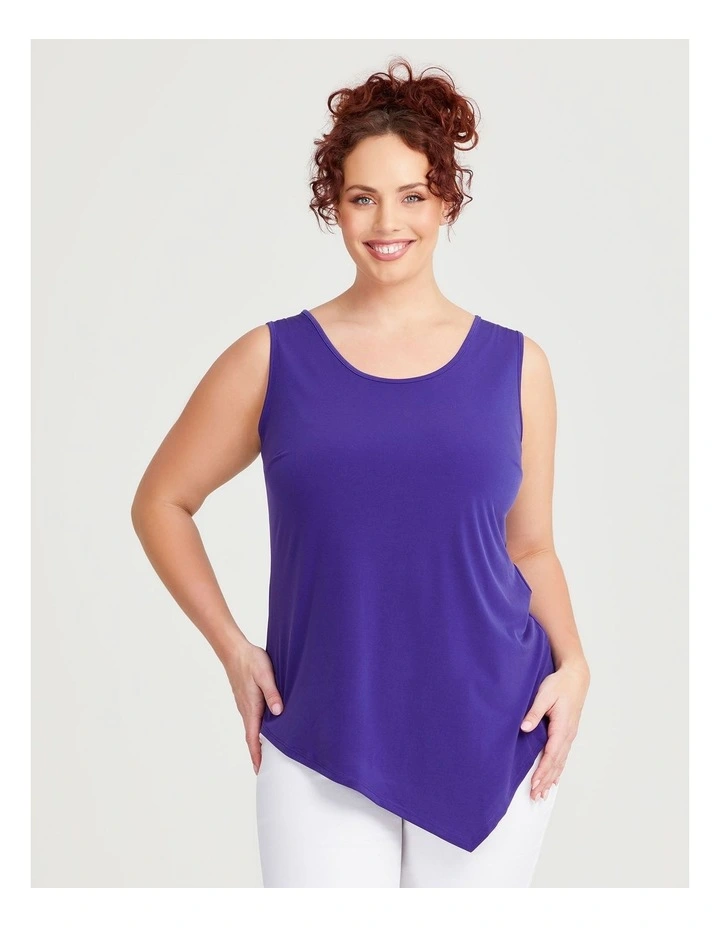 Luna Mix Media Tank in Iris image 1