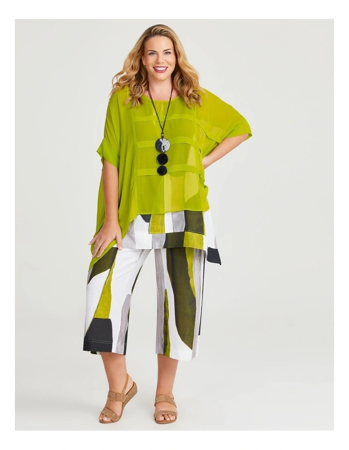 Take A Bow Top in Oasis Green image 4