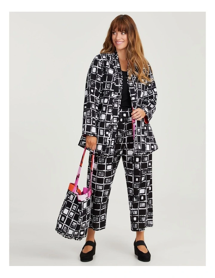 Reversible Quilt Natural Jacket in Multi image 7