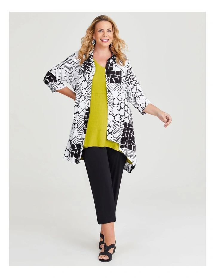 Natural Nevis Abstract Shirt in Multi image 4