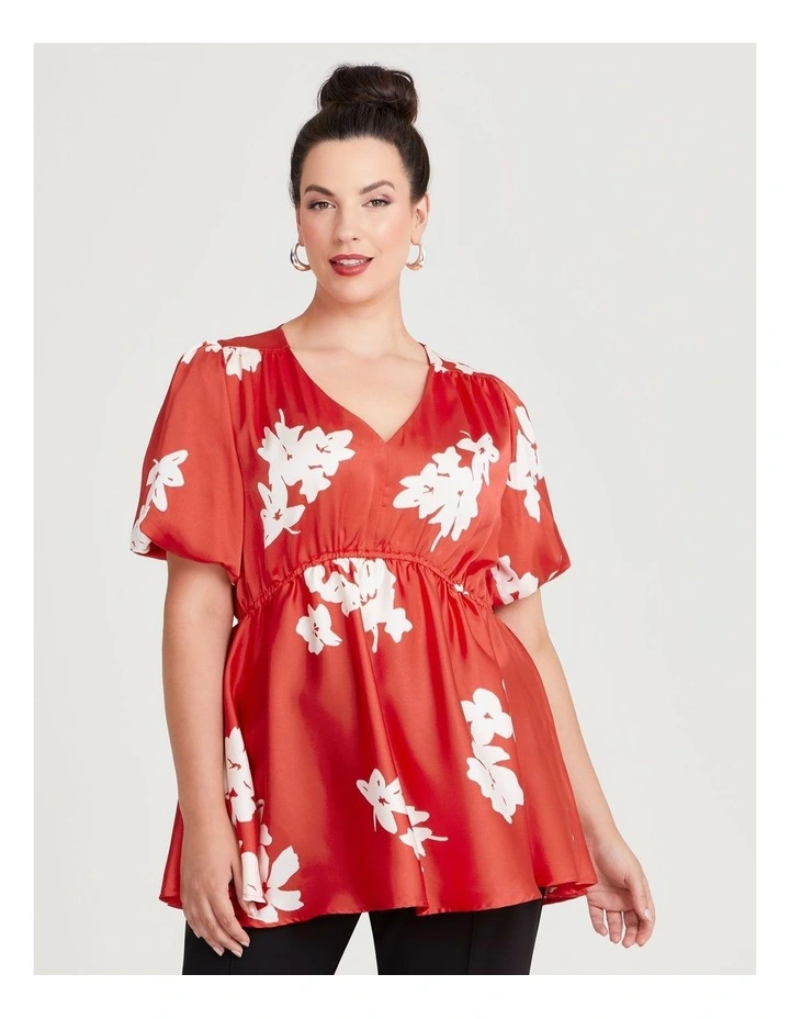 Lady Jane Floral Top in Multi image 1