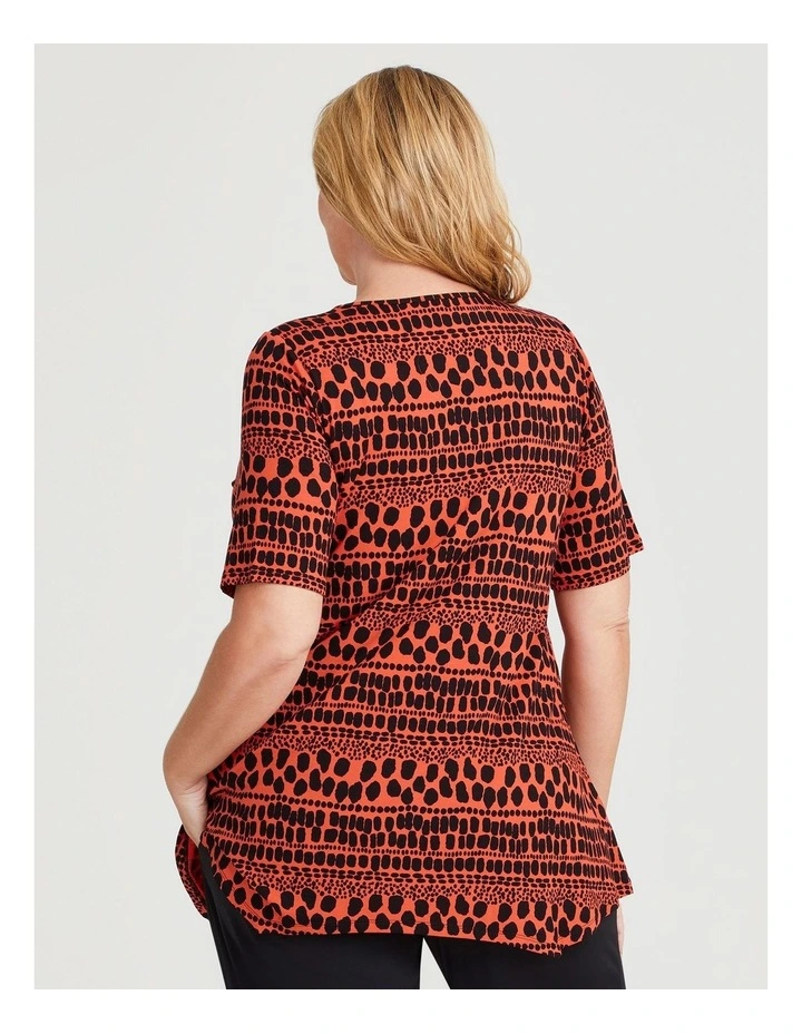 Natural Rewa Spot Top in Multi image 2