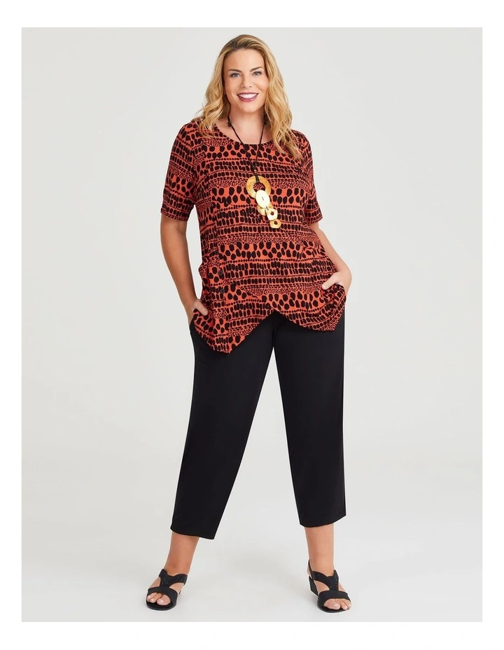 Natural Rewa Spot Top in Multi image 3