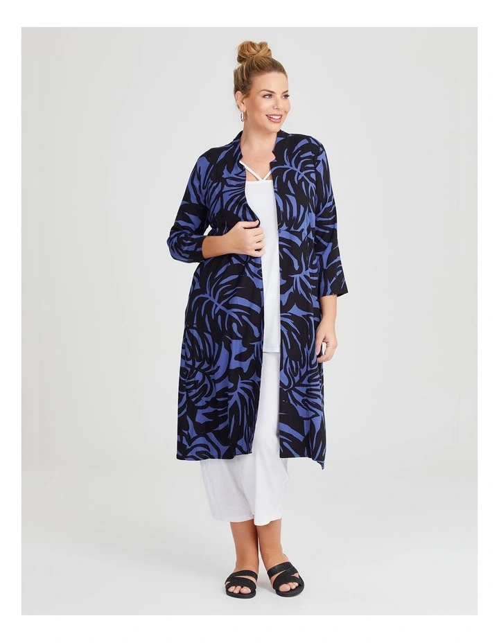 Natural Abbey Duster in Print/Black image 1