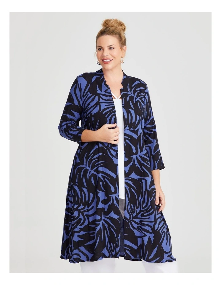 Natural Abbey Duster in Print/Black image 3