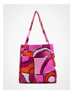 Reversible Quilt Tote Bag in Multi