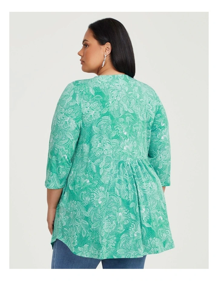 Pleat Detail Tunic in Multi image 2