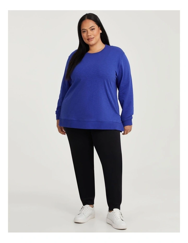 Boyfriend Tunic Sweat in Sapphire image 3