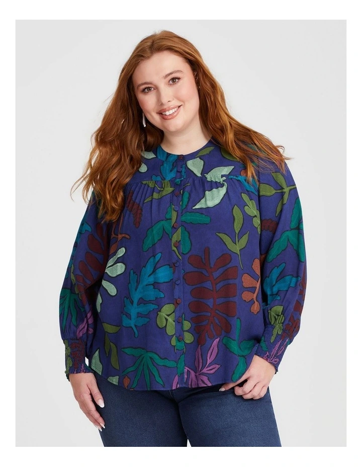 Natural Luminous Nightfall Top in Multi image 1