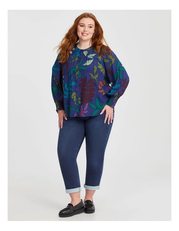 Natural Luminous Nightfall Top in Multi image 3