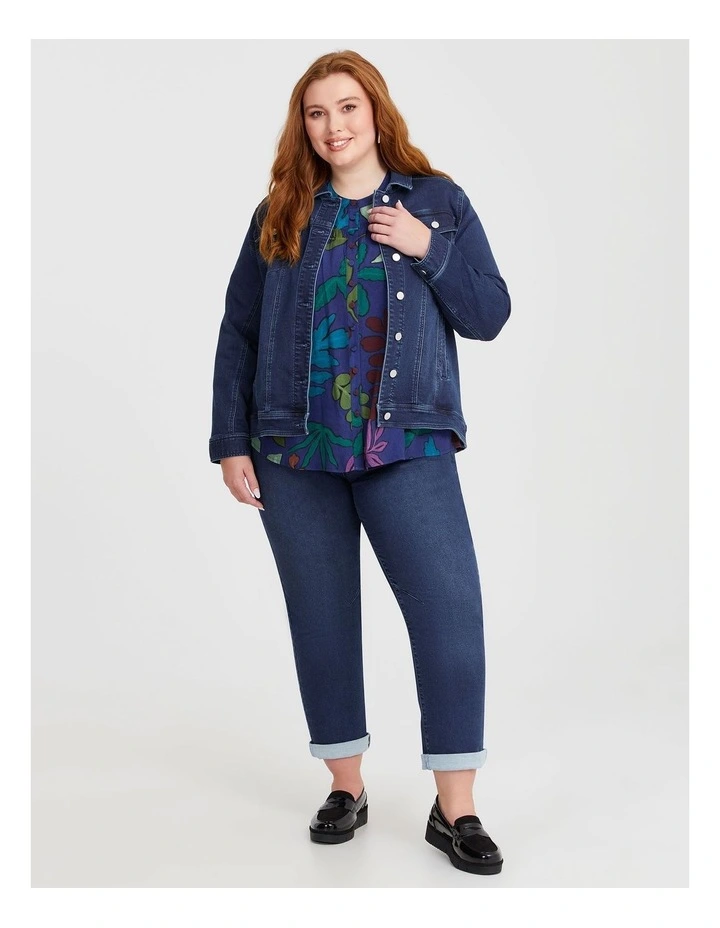 Natural Luminous Nightfall Top in Multi image 5