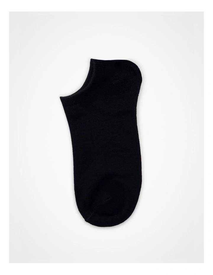 Bamboo Ankle Socks 5 Pack in Black image 4