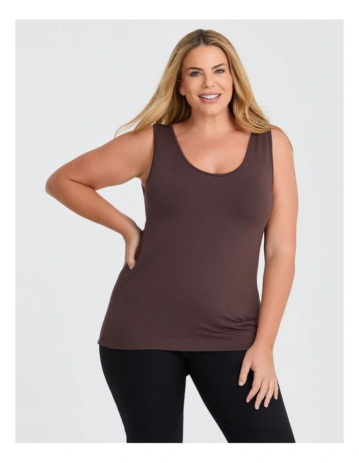 Bamboo Base Cami in Hot Chocolate image 1