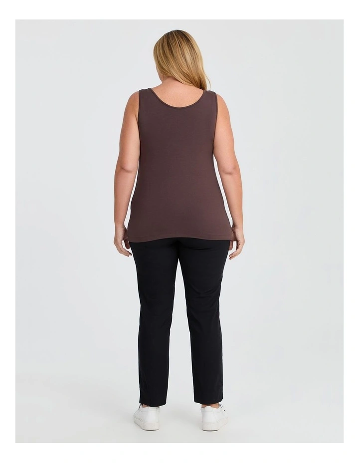 Bamboo Base Cami in Hot Chocolate image 2