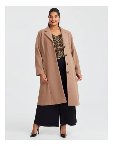 Kala Belted Coat in Cream