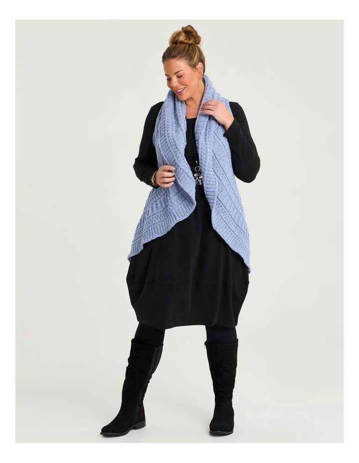 Long Sleeve Snug Dress in Black image 4
