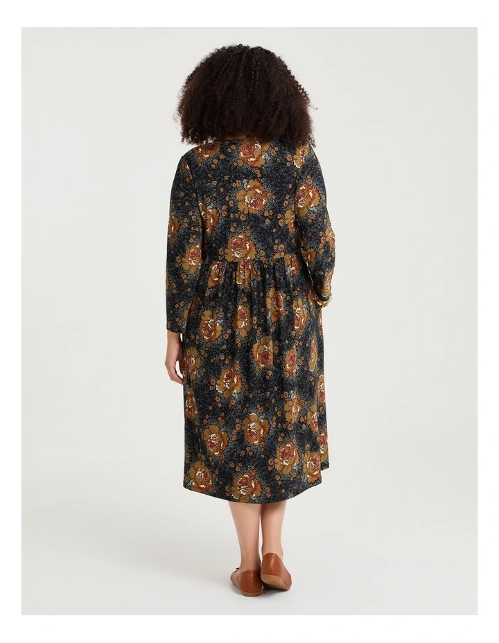 Lily Floral Dress Black Floral image 2