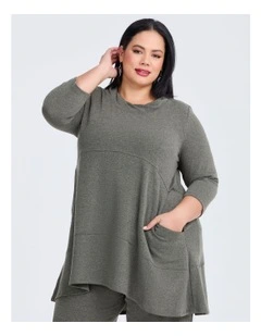 Snug Pocket Tunic Dark Olive