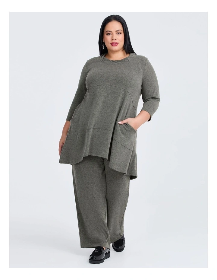 Snug Pocket Tunic Dark Olive image 4