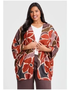 Abstract Flower Cape in Multi