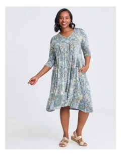 Adele Paisley Dress in Multi