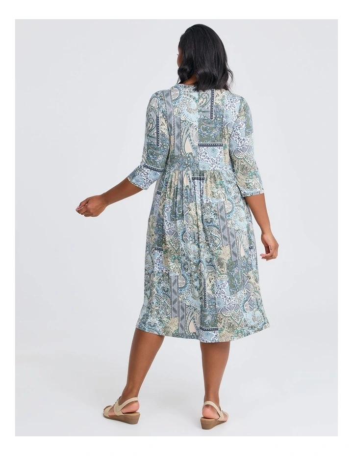 Adele Paisley Dress in Multi image 2
