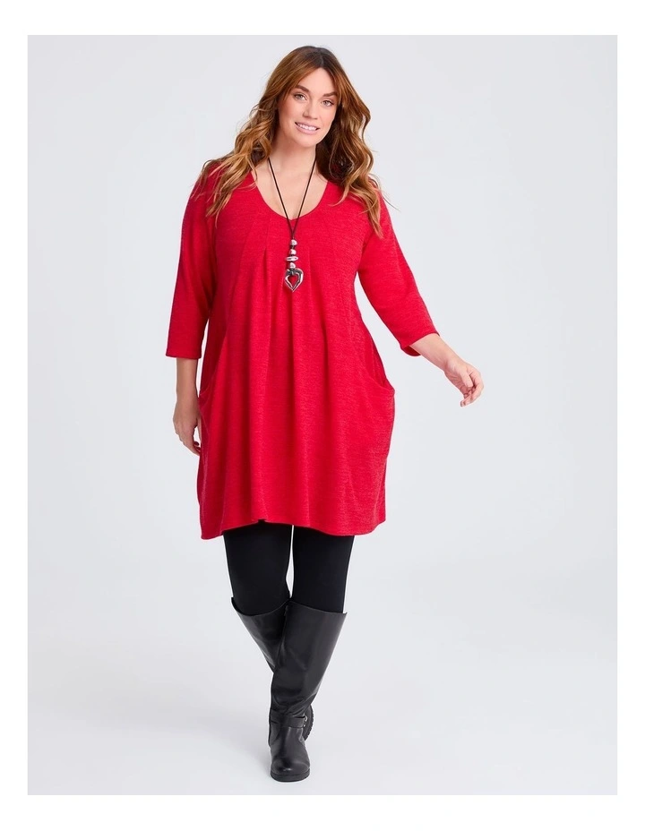 Cosy Snug Tunic Red image 1