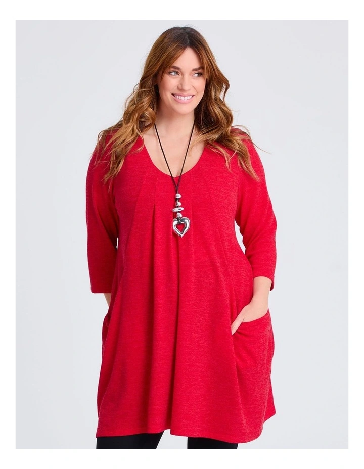 Cosy Snug Tunic Red image 3