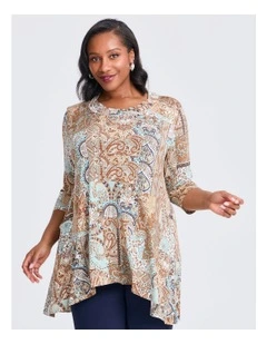 Cara Paisley Tunic in Multi