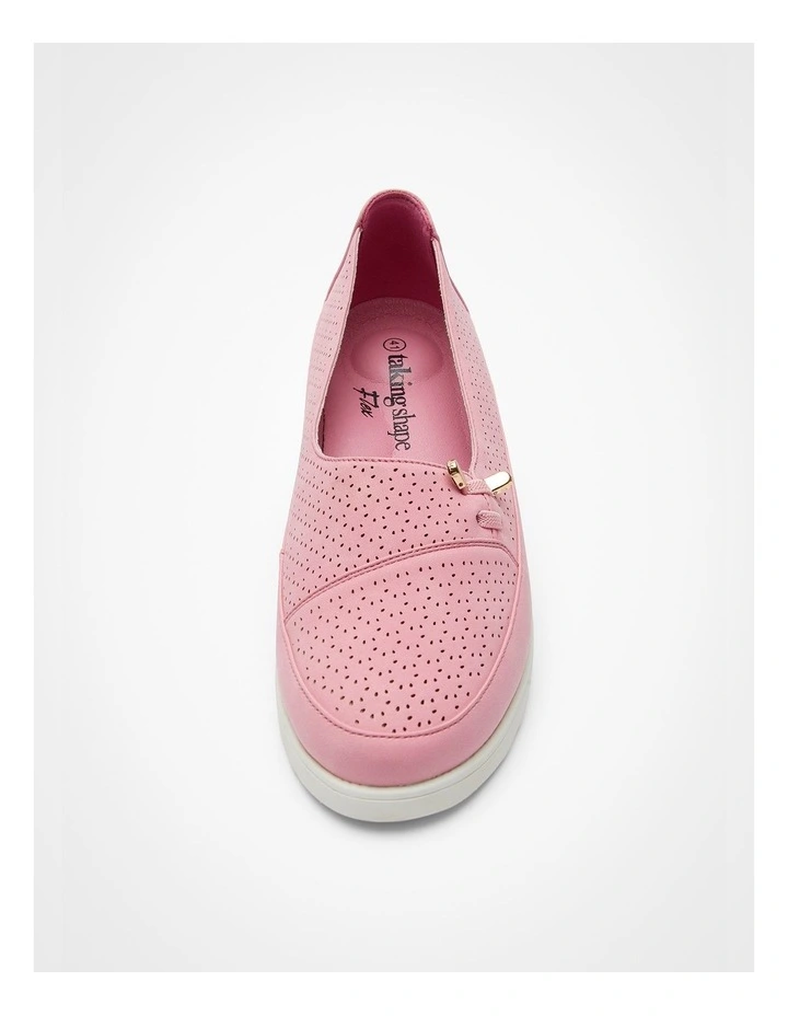 Lasercut Slip On Loafer in Camellia image 3