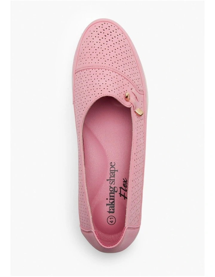 Lasercut Slip On Loafer in Camellia image 4