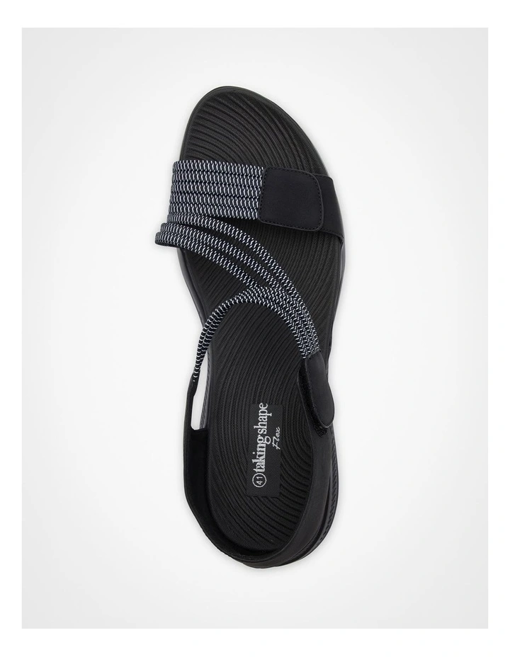 Closed Back Flex Sandal in Black image 4