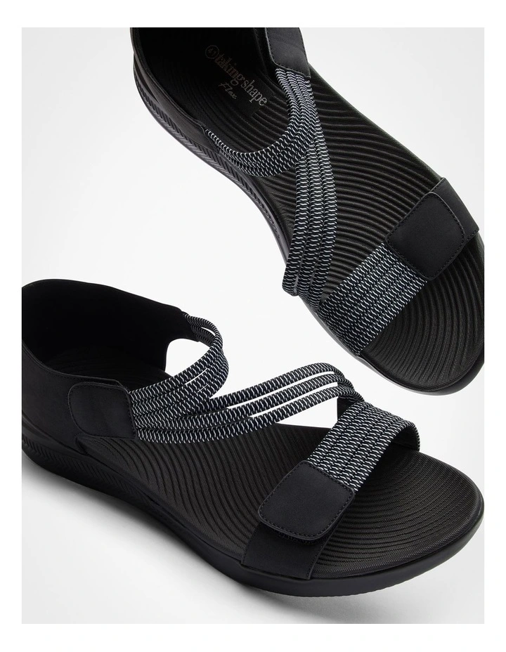 Closed Back Flex Sandal in Black image 5