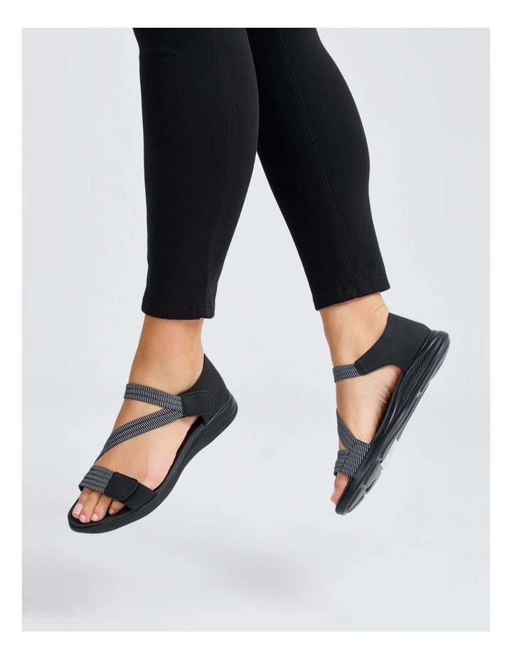Closed Back Flex Sandal in Black image 6