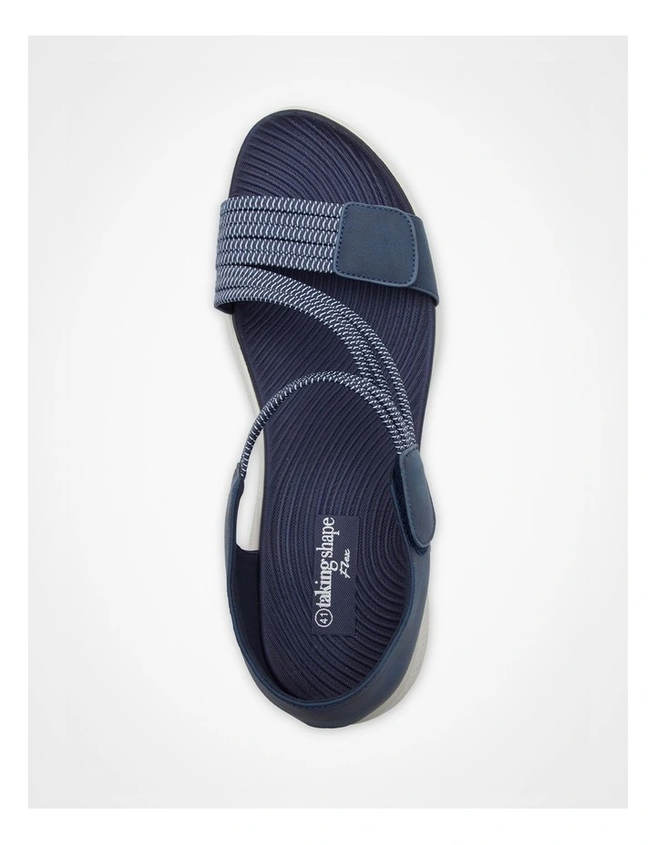 Closed Back Flex Sandal in Navy image 4