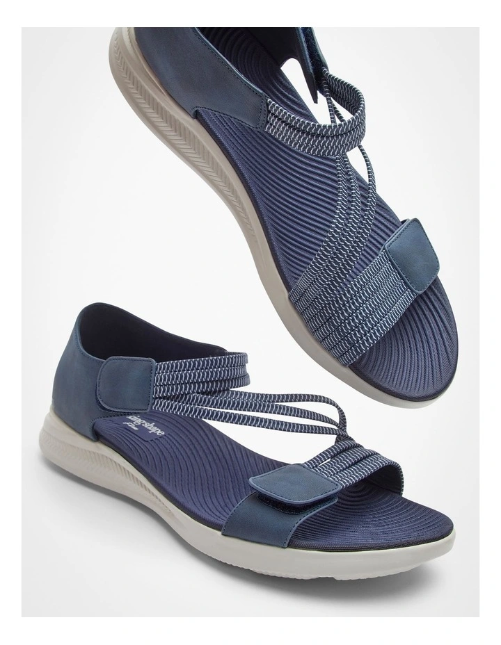 Closed Back Flex Sandal in Navy image 5
