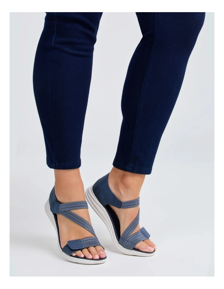Closed Back Flex Sandal in Navy image 6