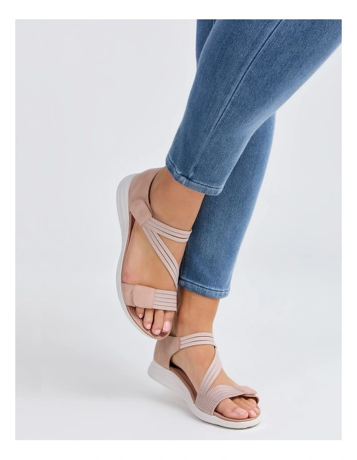 Closed Back Flex Sandal in Blush image 6