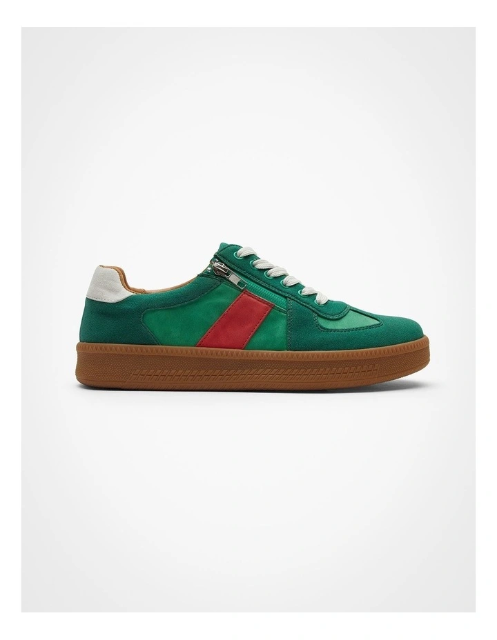 Aurora Zip Sneaker in Green image 1