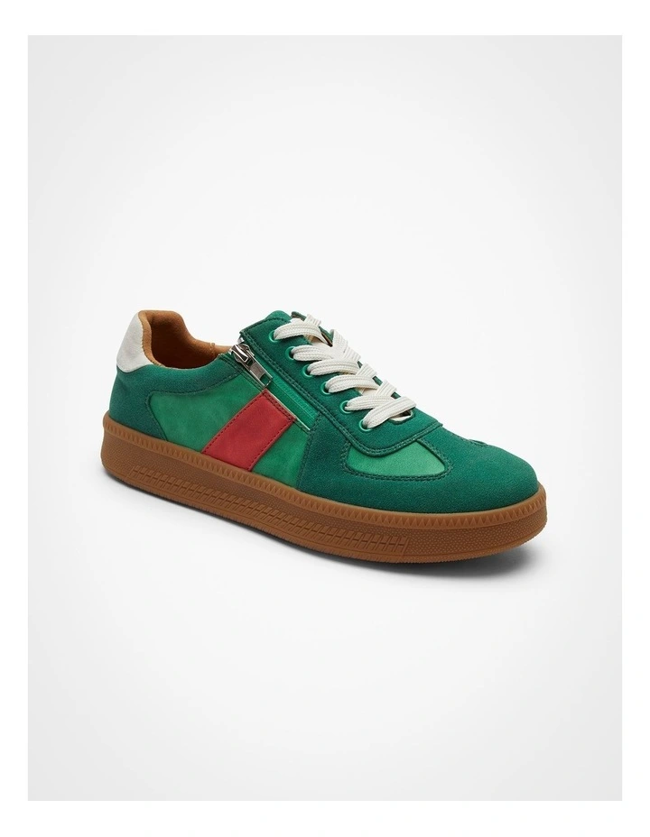 Aurora Zip Sneaker in Green image 2