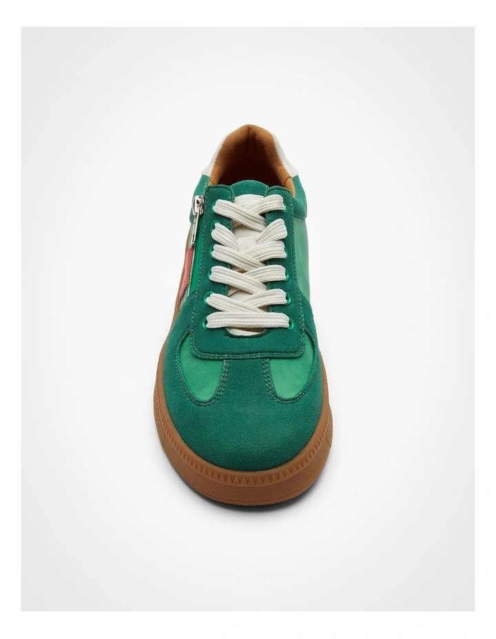Aurora Zip Sneaker in Green image 3