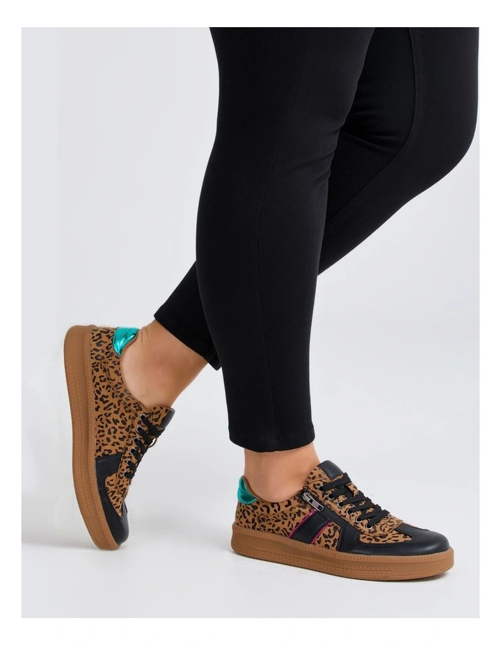 Aurora Zip Sneaker in Multi image 6