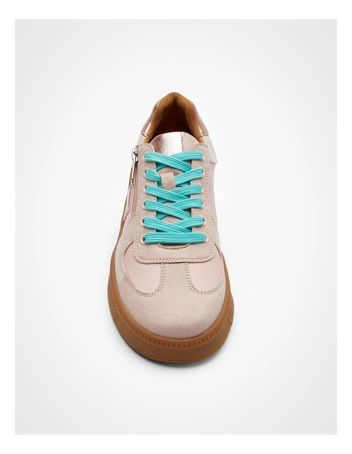 Aurora Zip Sneaker in Blush image 3