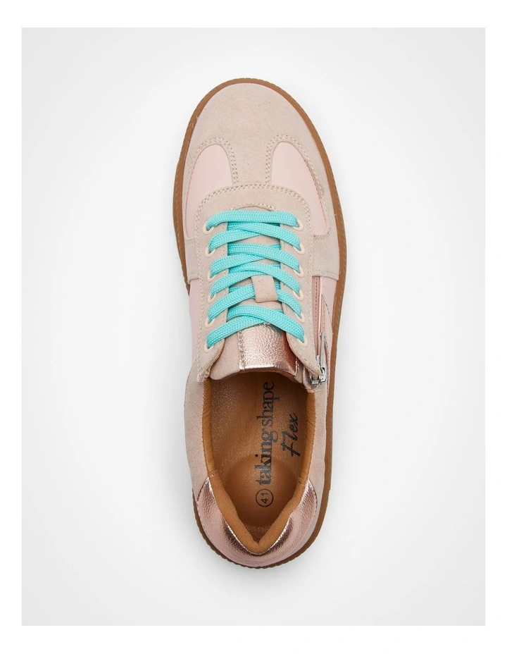Aurora Zip Sneaker in Blush image 4